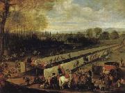 MAZO, Juan Bautista Martinez del The Hunting Party at Aranjuez oil painting artist